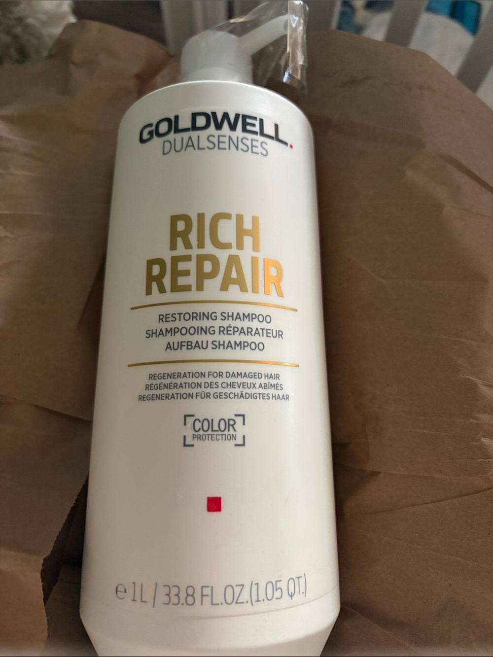 Goldwell Duel Senses Rich Repair Restoring Shampoo - 33.8 fl oz